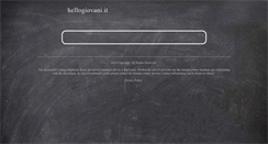 Desktop Screenshot of hellogiovani.it